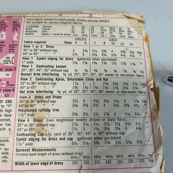 4/$50 simplicity 9136 Vintage Style Kids Costume Set - Red and Blue 🪡 - Picture 6 of 7